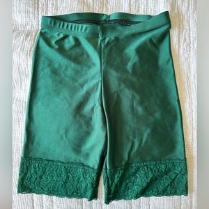 American Apparel shiny lace bike shorts